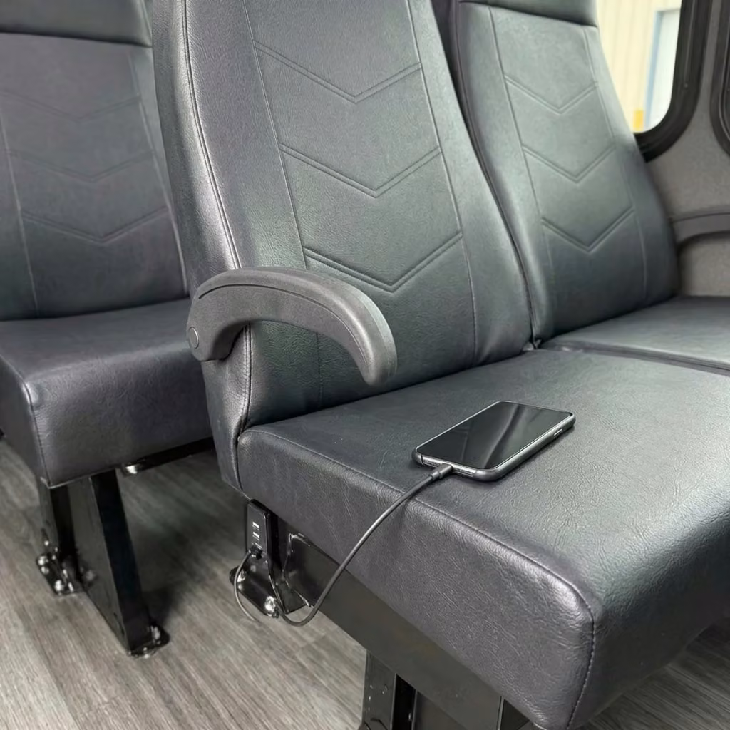 coachella 15 passenger minibus usb charging