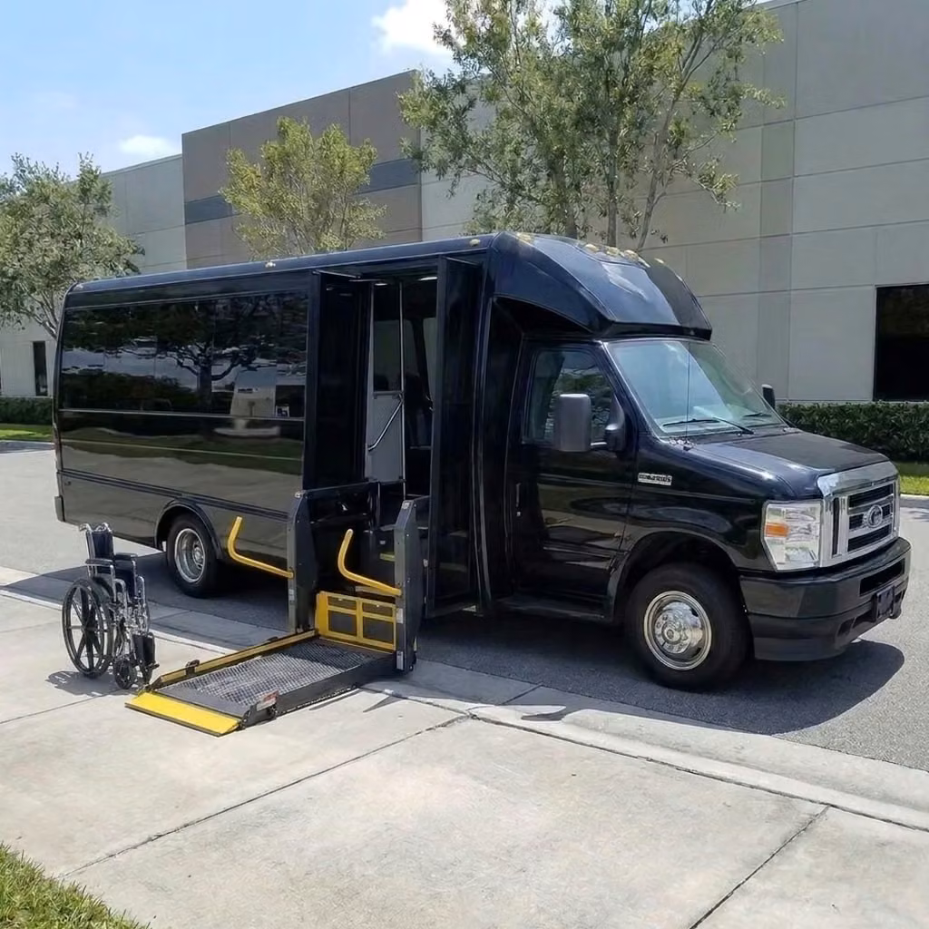 coachella 18 passenger minibus wheelchair lift