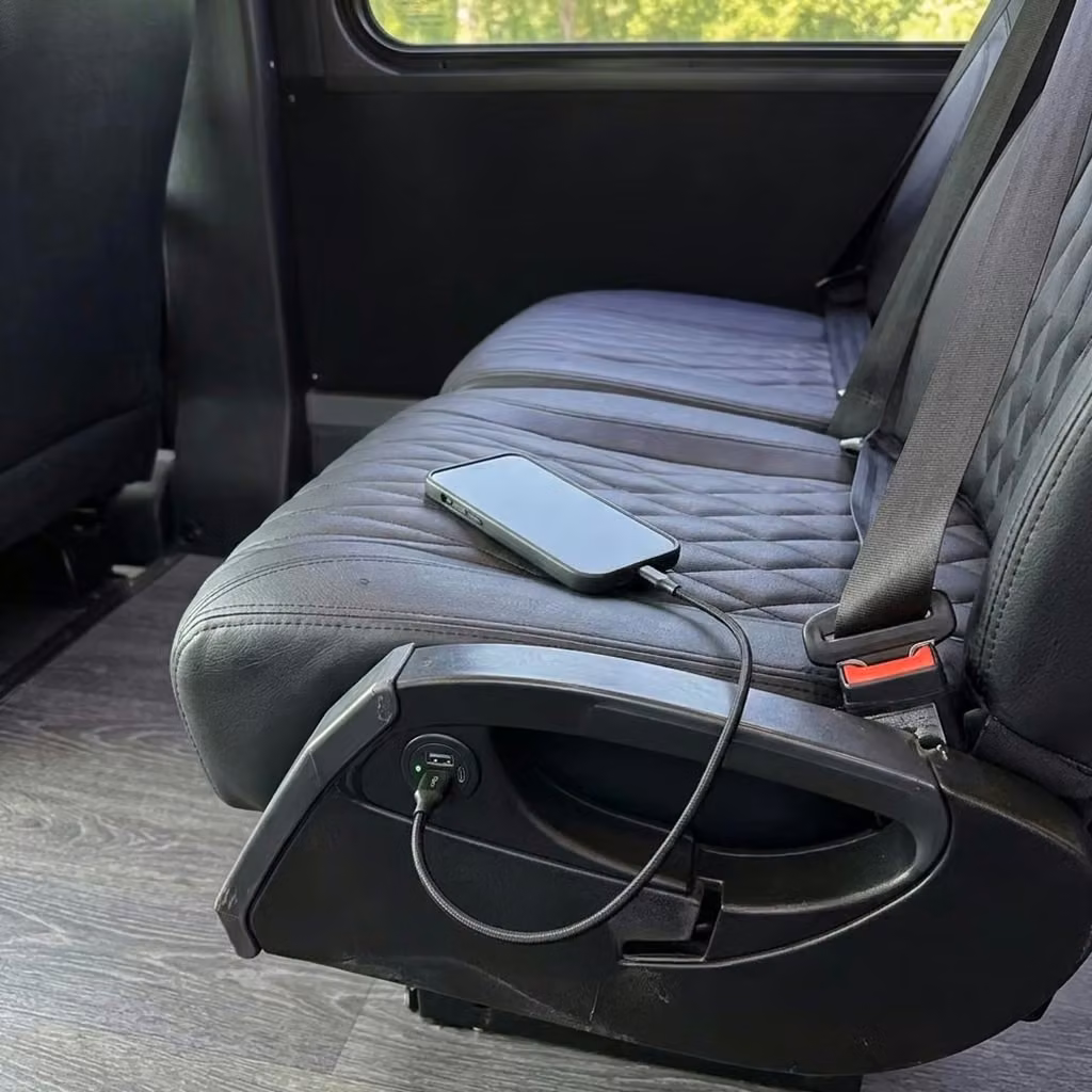 coachella 20 passenger minibus usb charging