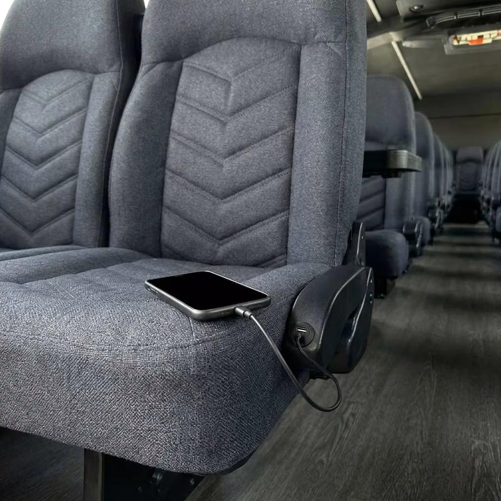 coachella 25 passenger minibus usb charging