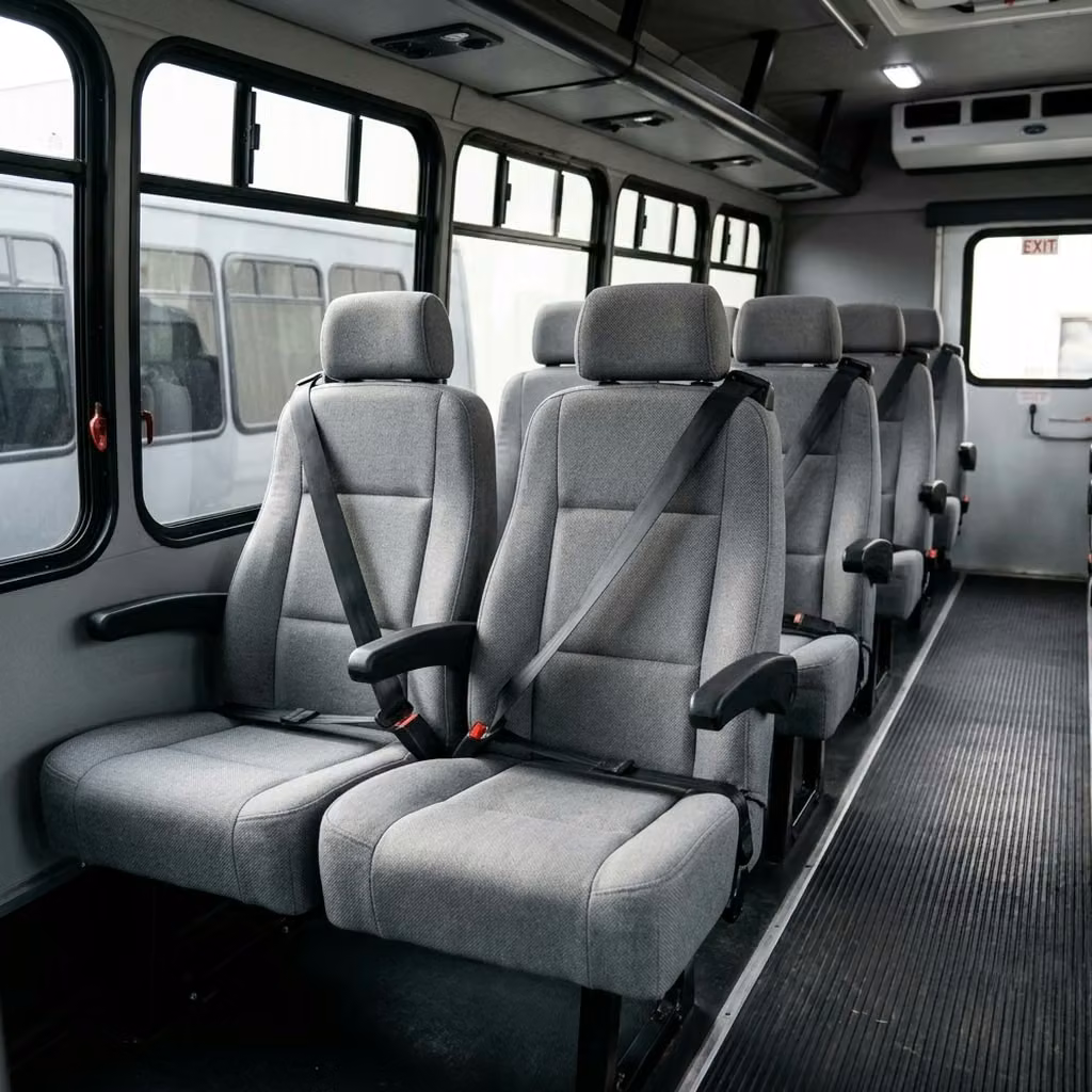 coachella 35 passenger minibus reclining seats
