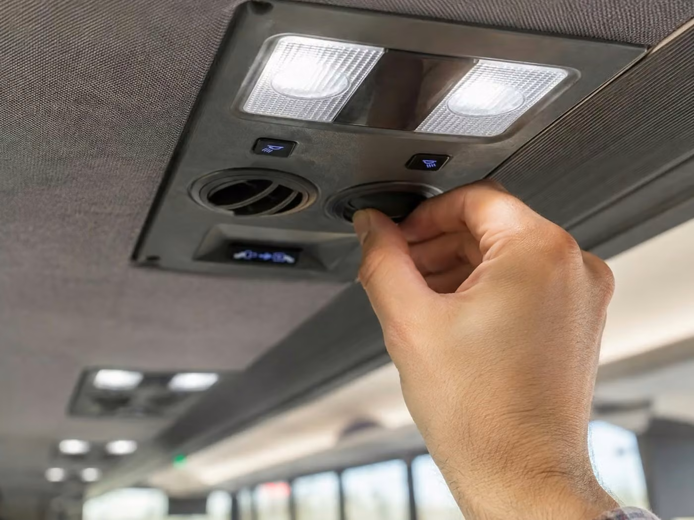 coachella 56 passenger charter bus air conditioning