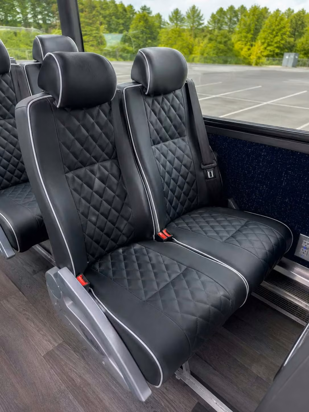 coachella charter bus reclining seats