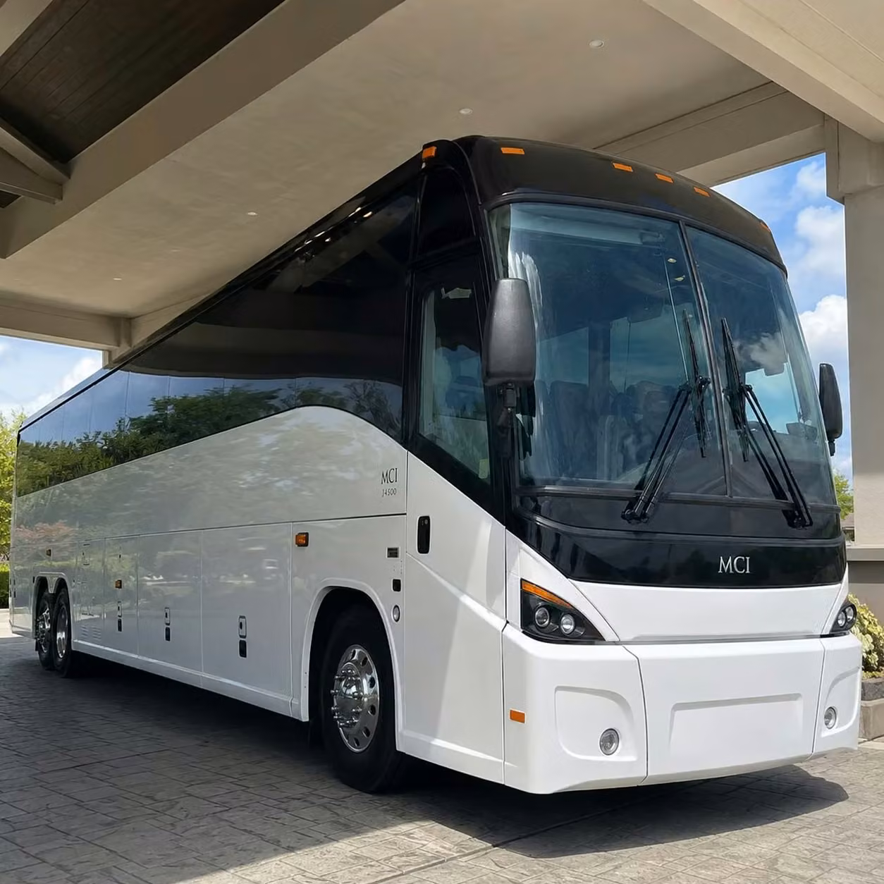 coachella government and military buses with wifi power outlets and onboard restrooms