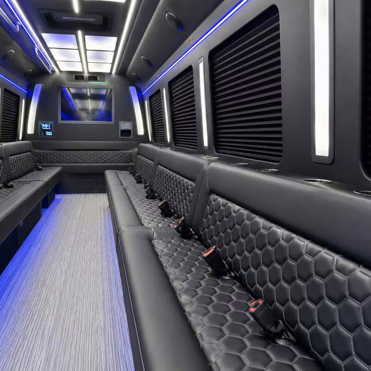 coachella party bus party lighting