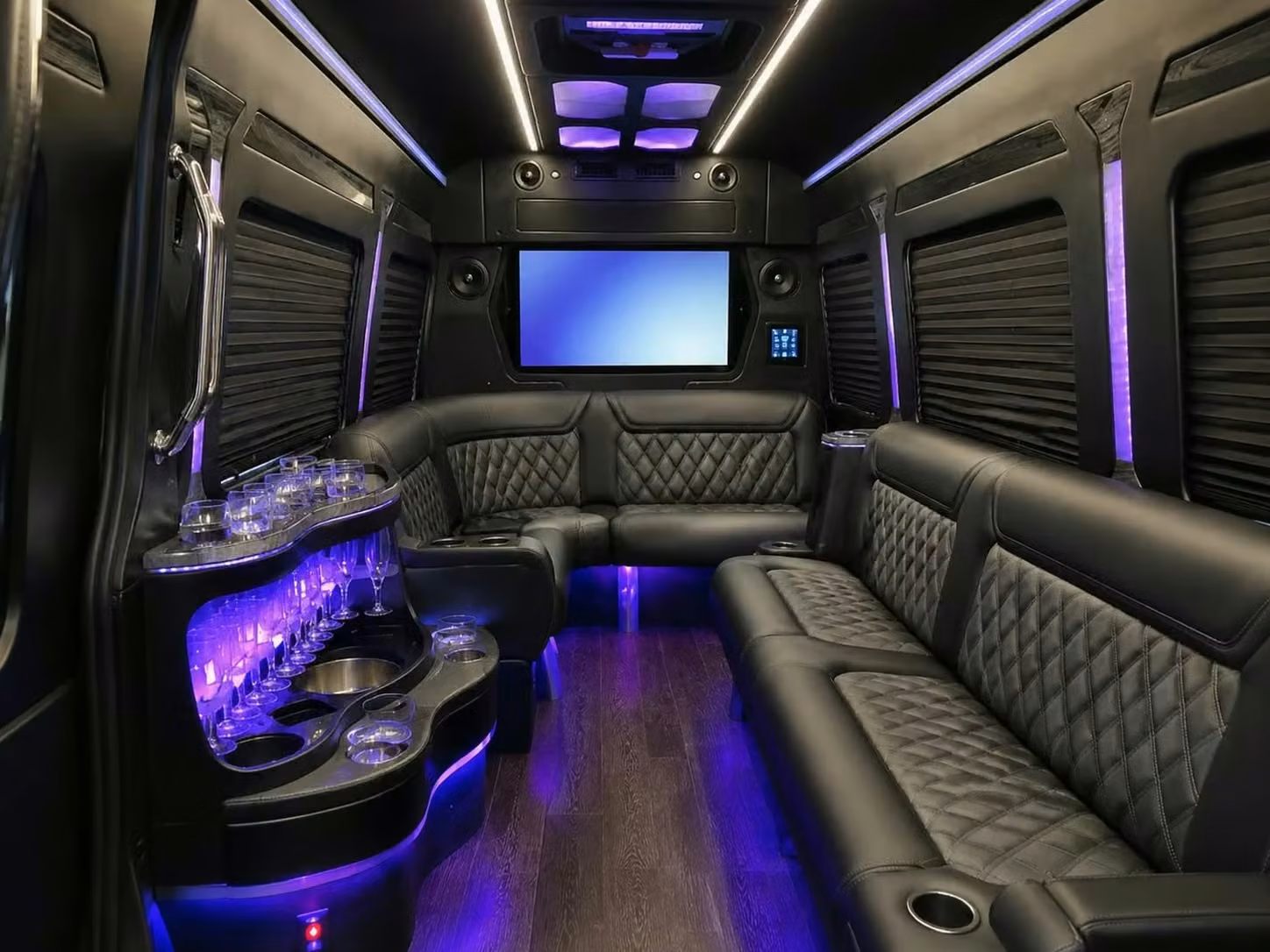 coachella party bus smart tvs