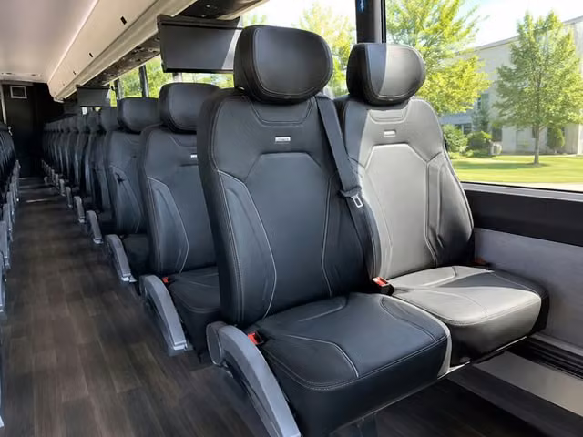 coachella charter bus interior